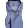 Jacques Britt Hemd Como Mix 433101/12 Custom Fit, Popeline, Bleu, Blau