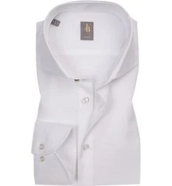 Jacques Britt Hemd Roma 463260/01 Slim Fit, Baumwolle, Weiß