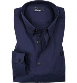 Fred Perry Hemd M4533/G22 Baumwolle, Dunkelblau, Signalblau