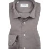 ETON Hemd 4064/79511/37 Slim Fit, Oxford, Dunkelbraun gemustert, Weiß-braun