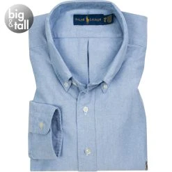 Polo Ralph Lauren Hemd 711548535/007 Big&Tall, Oxford, Hellblau , Blau