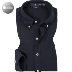 Polo Ralph Lauren Hemd 710654408/016 Piqué, Nachtblau, Nachtblau (016)
