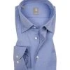 Jacques Britt Hemd Messina 433250/13 Custom Fit, Popeline, Blau gemustert, Blau