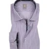 Jacques Britt Hemd Como Mix 433111/85 Custom Fit, Popeline, Violett gestreift, Lila