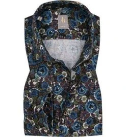 Jacques Britt Hemd Siena 463220/17 Slim Fit, Flanell, Multicolor, Blau