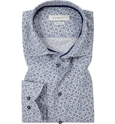 bugatti Hemd 9951/28512/240 Modern Fit, Twill, Blau gemustert, Blau-weiß 1 bugatti Hemd 9951/28512/240 Modern Fit, Twill, Blau gemustert, Blau-weiß