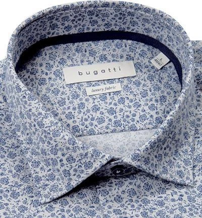 bugatti Hemd 9951/28512/240 Modern Fit, Twill, Blau gemustert, Blau-weiß 2 bugatti Hemd 9951/28512/240 Modern Fit, Twill, Blau gemustert, Blau-weiß – Bild 2