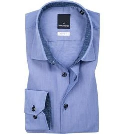 Daniel Hechter Hemd 60220/55982/60 Modern Fit, Baumwolle, Capriblau, Dunkelblau