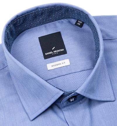 Daniel Hechter Hemd 60220/55982/60 Modern Fit, Baumwolle, Capriblau, Dunkelblau 2 Daniel Hechter Hemd 60220/55982/60 Modern Fit, Baumwolle, Capriblau, Dunkelblau – Bild 2