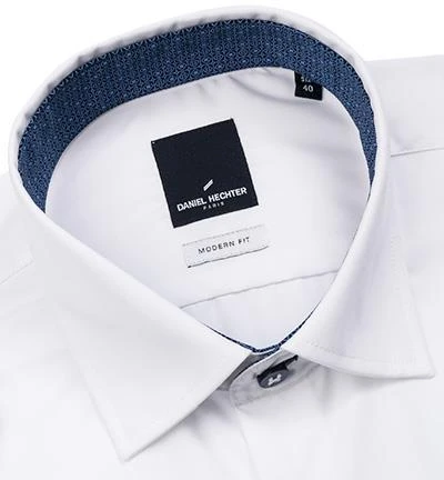Daniel Hechter Hemd 60220/55982/1 Modern Fit, Baumwolle, Weiß 2 Daniel Hechter Hemd 60220/55982/1 Modern Fit, Baumwolle, Weiß – Bild 2
