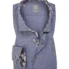 Jacques Britt Hemd Como Mix 433000/16 Custom Fit, Baumwolle, Blau, Dunkelblau