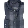 Marc O'Polo Hemd 828 7225 42326/R87 Jeanshemd, Shaped Fit, Baumwolle, Blau kariert, Combo