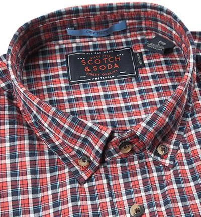 Scotch & Soda Hemd 145390/0219 Regular Fit, Baumwolle, Navy-rot kariert, Multicolor 2 Scotch & Soda Hemd 145390/0219 Regular Fit, Baumwolle, Navy-rot kariert, Multicolor – Bild 2