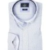 HACKETT Hemd HM306720/5BM Slim Fit, Baumwolle, Weiß-blau gemustert, Hellblau-weiß