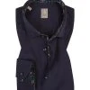 Jacques Britt Hemd Como Mix EL 433102/19 Custom Fit, Twill, Extra langer Arm, Dunkelblau