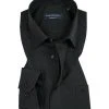 CasaModa Hemd 006058/80 Comfort Fit, Popeline, Extra kurzer Arm, Schwarz