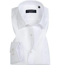 CasaModa Hemd 006058/0 Comfort Fit, Popeline, Extra kurzer Arm, Weiß, Wollweiß