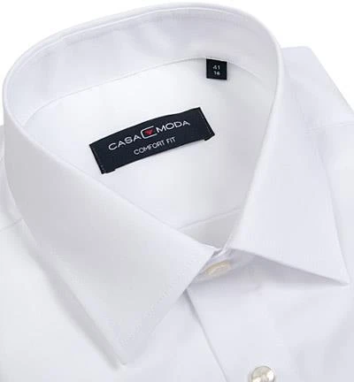 CasaModa Hemd 006058/0 Comfort Fit, Popeline, Extra kurzer Arm, Weiß, Wollweiß 2 CasaModa Hemd 006058/0 Comfort Fit, Popeline, Extra kurzer Arm, Weiß, Wollweiß – Bild 2
