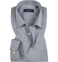 CasaModa Hemd 006058/705 Comfort Fit, Popeline, Extra kurzer Arm, Grau