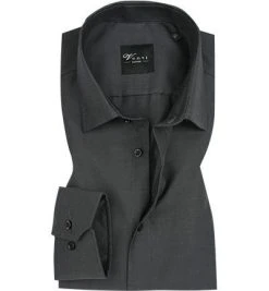 Venti Modern Fit Kent 001480/706 Hemd, Moden Fit, Popeline, Dunkelgrau