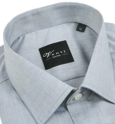 Venti Modern Fit Kent 001480/705 Hemd, Moden Fit, Popeline, Grau, Hellgrau 2 Venti Modern Fit Kent 001480/705 Hemd, Moden Fit, Popeline, Grau, Hellgrau – Bild 2