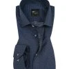 Venti Hemd 183055200/100 Slim Fit, Baumwolle, Dunkelblau gepunktet, Blau