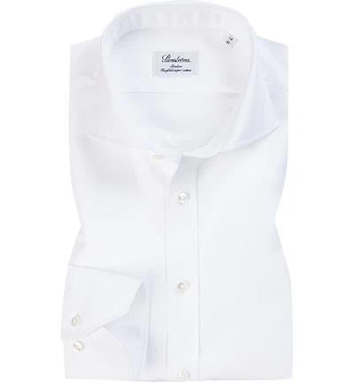 Stenströms Hemd 702111/7001/000 Slimline, Baumwolle, Weiß 1 Stenströms Hemd 702111/7001/000 Slimline, Baumwolle, Weiß