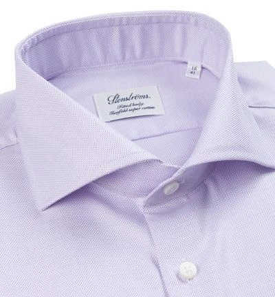 Stenströms Hemd 602111/5502/570 Fitted Body, Baumwolle, Flieder, Lila 2 Stenströms Hemd 602111/5502/570 Fitted Body, Baumwolle, Flieder, Lila – Bild 2