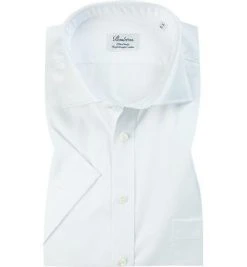 Stenströms Hemd 601934/1467/000 Kurzarmhemd, Fitted Body, Twill, Weiß
