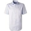 Stenströms Hemd 601934/1467/100 Kurzarmhemd, Fitted Body, Twill, Hellblau