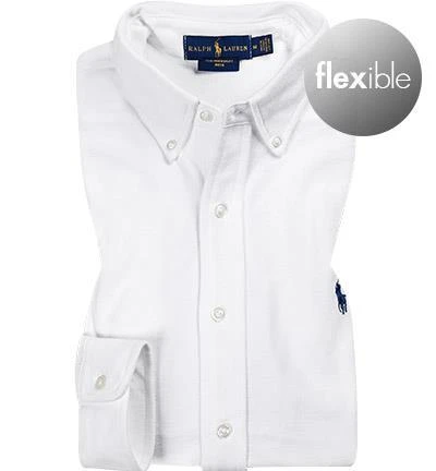 Polo Ralph Lauren Hemd 710654408/003 Piqué, Weiß, Weiß (003) 2 Polo Ralph Lauren Hemd 710654408/003 Piqué, Weiß, Weiß (003) – Bild 2
