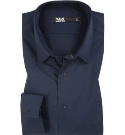 KARL LAGERFELD Hemd 605000/61/500699/690 Modern Fit, Popeline, Navy, Marine