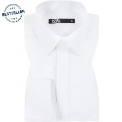 KARL LAGERFELD Hemd 605008/60/500699/10 Modern Fit, Baumwolle, Weiß