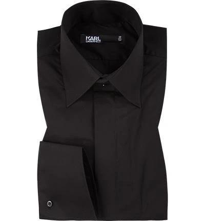 KARL LAGERFELD Hemd 605008/60/500699/990 Modern Fit, Popeline, Schwarz 1 KARL LAGERFELD Hemd 605008/60/500699/990 Modern Fit, Popeline, Schwarz