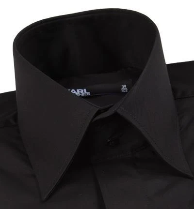 KARL LAGERFELD Hemd 605008/60/500699/990 Modern Fit, Popeline, Schwarz 2 KARL LAGERFELD Hemd 605008/60/500699/990 Modern Fit, Popeline, Schwarz – Bild 2