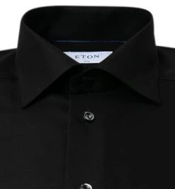 ETON Slim Fit 3100/79511/18 Hemd, Twill, Schwarz 6 ETON Slim Fit 3100/79511/18 Hemd, Twill, Schwarz -hemdenverkauf 310007 norm2