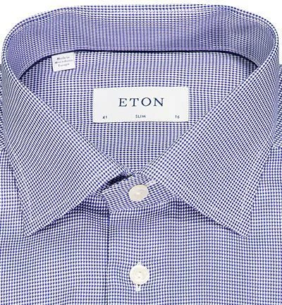 ETON Hemd 3169/79511/27 Slim Fit, Twill, Blau gemustert, Blau 2 ETON Hemd 3169/79511/27 Slim Fit, Twill, Blau gemustert, Blau – Bild 2