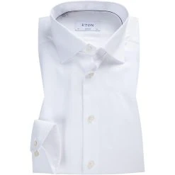 ETON Hemd 3000/79811/00 Super Slim Fit, Twill, Weiß