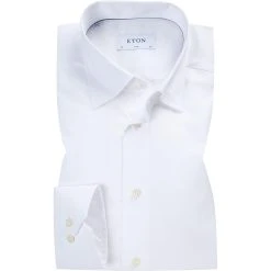 ETON Hemd 3000/61511/00 Slim Fit, Twill, Weiß