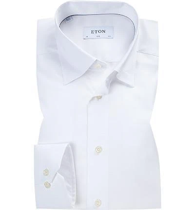 ETON Hemd 3000/61511/00 Slim Fit, Twill, Weiß 2 ETON Hemd 3000/61511/00 Slim Fit, Twill, Weiß – Bild 2