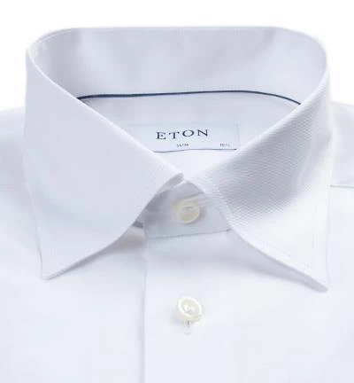 ETON Hemd 3000/61511/00 Slim Fit, Twill, Weiß 3 ETON Hemd 3000/61511/00 Slim Fit, Twill, Weiß – Bild 3