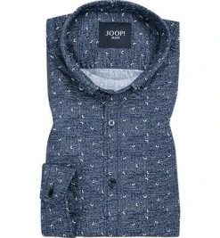 JOOP! Hemd Heli 30013413/401 Popeline, Blau-weiß gemustert, Blau