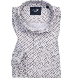 JOOP! Hemd Hanjo 30013410/260 Baumwolle, Weiß-braun gemustert, Weiß-braun