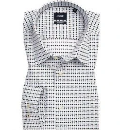 JOOP! Hemd Pierce 30013427/100 Slim Fit, Popeline, Multicolor gemustert, Hellblau