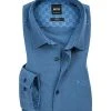 BOSS Hemd Brod 50398994/423 Slim Fit, Baumwolle, Mittelblau, Blau