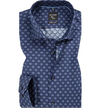 OLYMP No Six Super Slim 2536/34/18 Hemd, Super Slim Fit, Popeline, Marine gemustert, Marine 1 OLYMP No Six Super Slim 2536/34/18 Hemd, Super Slim Fit, Popeline, Marine gemustert, Marine