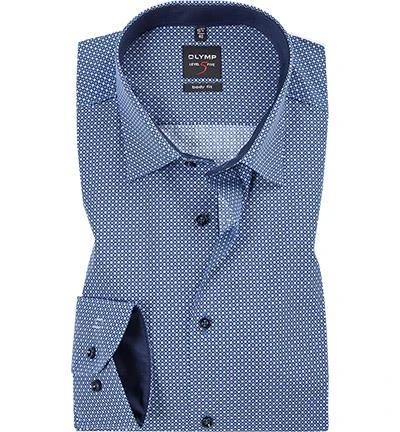 OLYMP Level Five Body Fit 69EL 2084/39/18 Hemd, Popeline, Extra langer Arm, Blau gemustert, Marine 1 OLYMP Level Five Body Fit 69EL 2084/39/18 Hemd, Popeline, Extra langer Arm, Blau gemustert, Marine