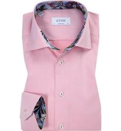 ETON Hemd 3000/00495/52 Contemporary Fit, Twill, Rosé, Rosa