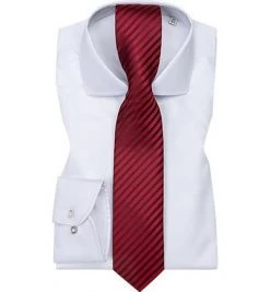 ETERNA/OLYMP Kombi 8005/F682/00+4699/00/39 Hemd mit Krawatte, Weiß