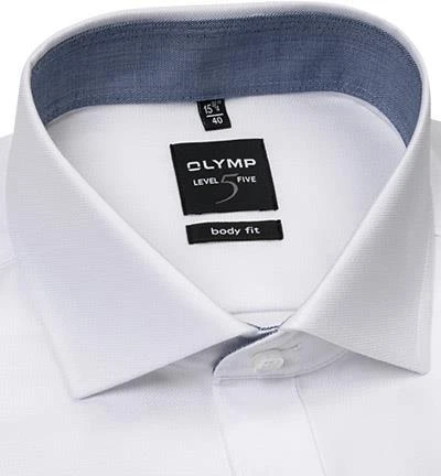 OLYMP Level Five Body Fit 0531/64/00 Hemd, Baumwoll-Stretch, Weiß 2 OLYMP Level Five Body Fit 0531/64/00 Hemd, Baumwoll-Stretch, Weiß – Bild 2